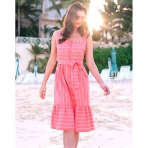 Gal Meets Glam Ariel Mini Dress Apricot Stripe